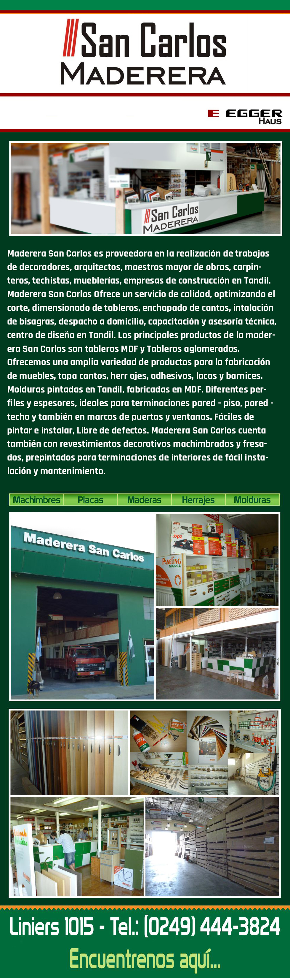 Encontranos en Liniers 1015 | Contáctenos Telefónicamente a (0249) 4443824 - Tandil | Correo electrónico: placacentrosancarlos@hotmail.com | 